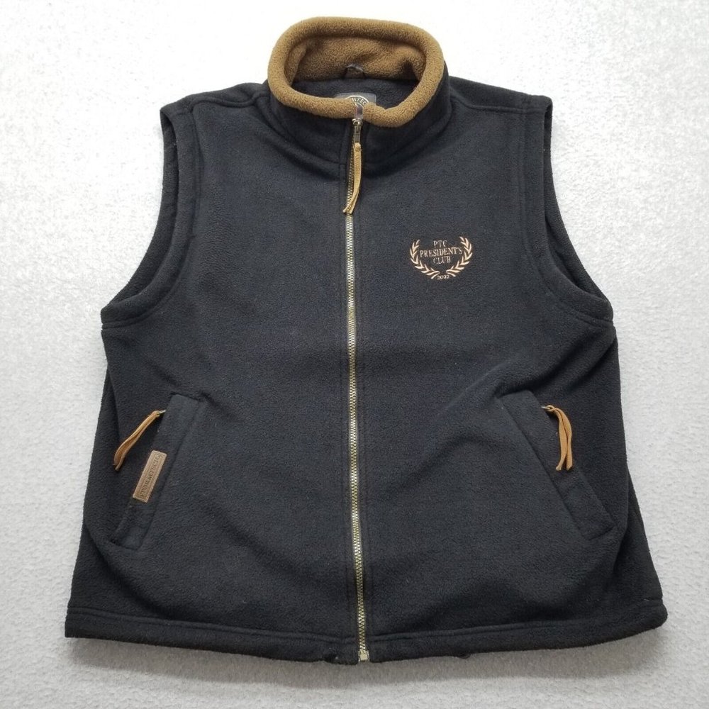 Stormtech Jacket Mens Large‎ Black Vest Full Zip Casual Pockets Fleece